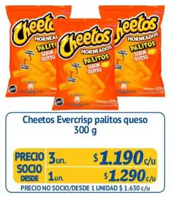 Alvi Cheetos Evercrisp Palitos Queso 3un 300g oferta