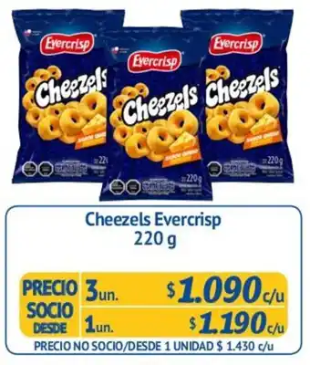 Alvi Cheezels Evercrisp 3un 220g oferta