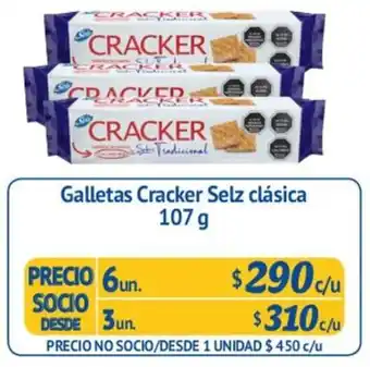 Alvi Galletas Cracker Selz Clásica 6un 107g oferta