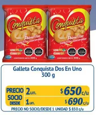 Alvi Galleta Conquista Dos En Uno 2un 300g oferta
