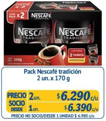 Alvi Pack Nescafé Tradición 2un. x 170g oferta
