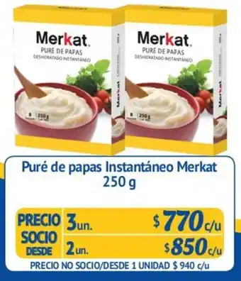 Alvi Puré de Papas Instantáneo Merkat 3un. 250g oferta