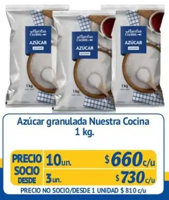 Alvi Azúcar Granulada Nuestra Cocina 10un. 1kg oferta