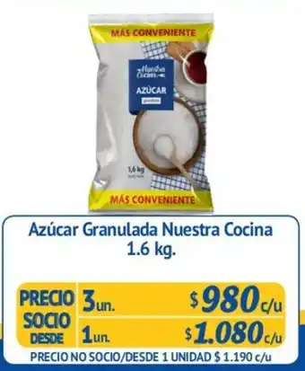 Alvi Azúcar Granulada Nuestra Cocina 3un. 1.6kg oferta