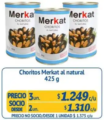Alvi Choritos Merkat Al Natural 3un. 425g oferta