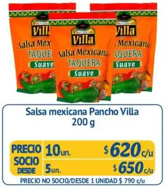 Alvi Salsa Mexicana Pancho Villa 10un. 200g oferta