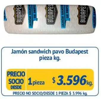 Alvi Jamón Sandwich Pavo Budapest Pieza oferta