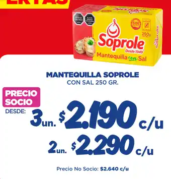 Soprole mantequilla con sal
