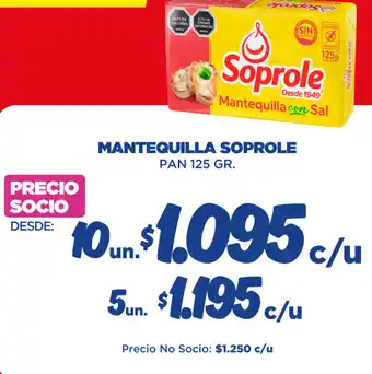 Mantequilla soprole pan