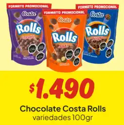 Unimarc Rolls chocolate costa variedades oferta