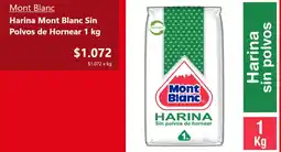 Santa Isabel Mont Blanc harina sin polvos de hornear oferta