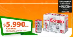 Supermercado El Trébol Escudo Silver cerveza oferta
