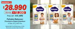 Unimarc Babysec super premium pañales oferta