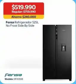 Lider Fensa refrigerador 525 L no frost side by side oferta