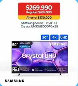Lider Samsung Smart TV 50" 4K Crystal oferta