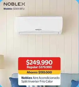 Lider Noblex aire acondicionado split inverter oferta