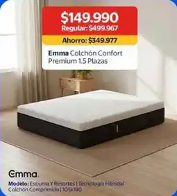 Lider Emma colchón confort premium oferta