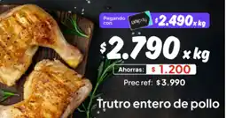 Unimarc Trutro entero de pollo oferta
