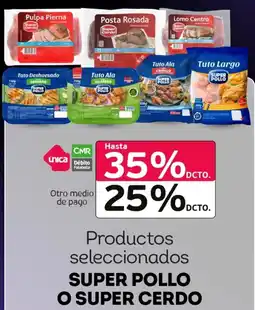 Tottus Super pollo o super cerdo productos seleccionados oferta