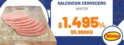 Provimarket Winter salchicon cervecero oferta