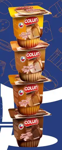 Provimarket Colun flan vainilla, manjar, chocolate, tres leches oferta