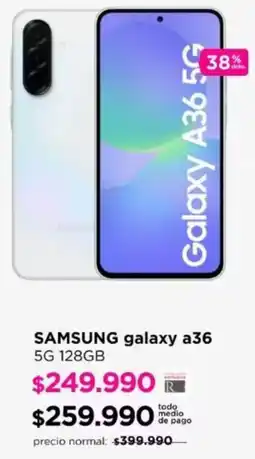 Ripley Samsung galaxy a36 oferta