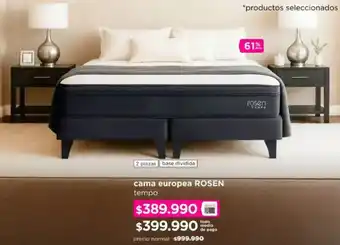 Rosen cama europea tempo