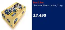 Lider Bon o bon chocolate blanco oferta