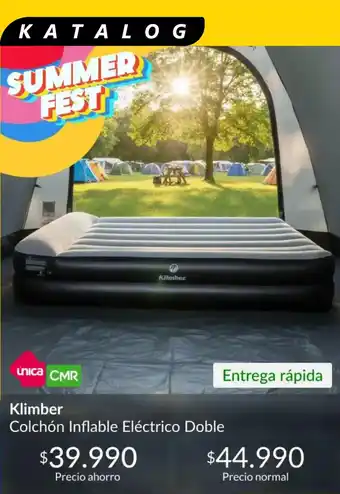 Klimber colchón inflable eléctrico doble