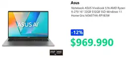 PC Factory Asus notebook vivobook oferta