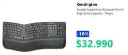 PC Factory Kensington teclado inalámbrico bluetooth pro fit ergonómico español - negro oferta