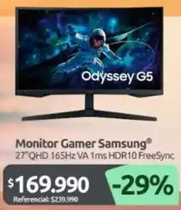 PC Factory Samsung monitor gamer 27" oferta