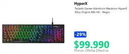 PC Factory HyperX teclado gamer alámbrico oferta