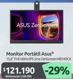 PC Factory Asus monitor portátil oferta