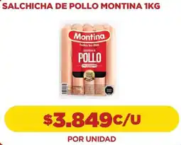 Comercial Castro Montina de pollo salchicha oferta