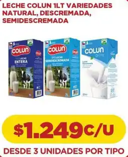 Comercial Castro Colun leche variedades natural, descremada, semidescremada oferta
