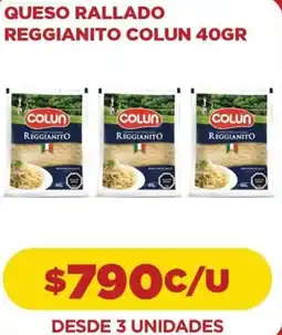 Comercial Castro Colun queso rallado reggianito oferta