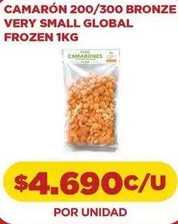Comercial Castro Camarón bronze very small global frozen oferta