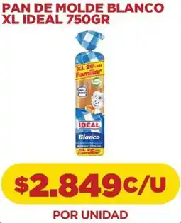 Comercial Castro Ideal pan de molde blanco xl oferta