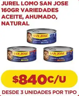 Comercial Castro San jose jurel lomo variedades aceite, ahumado, natural oferta