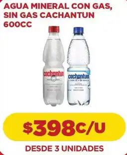 Comercial Castro Cachantun agua mineral con gas, sin gas oferta