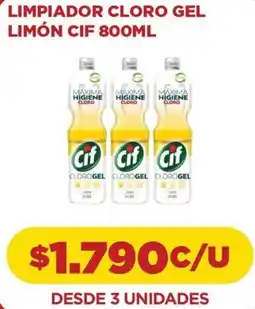 Comercial Castro Cif limpiador cloro gel limón oferta