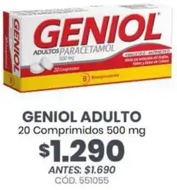 Cruz Verde Geniol adulto oferta