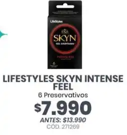 Cruz Verde Lifestyles skyn intense feel oferta