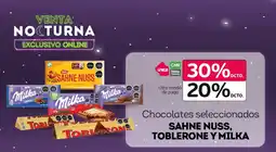 Tottus Sahne Nuss, Toblerone y Milka chocolates oferta