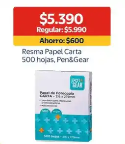 Lider Pen&Gear resma papel carta oferta