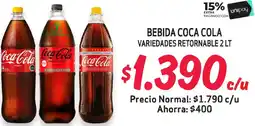 Alvi Coca cola bebida variedades retornable oferta