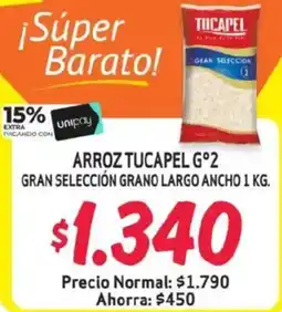 Alvi Arroz tucapel g°2 gran selección grano largo ancho oferta