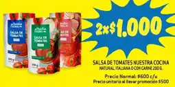 Alvi Salsa de tomates nuestra cocina natural, italiana o con carne oferta
