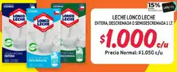 Alvi Lonco leche entera, descremada o semidescremada oferta